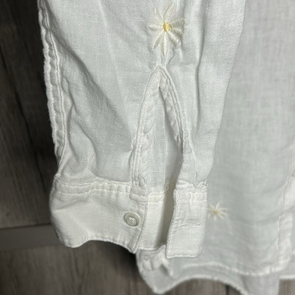 Rails Charli White Button Up Shirt Daisy Embroide… - image 4